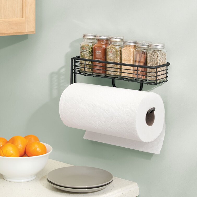 Metal Wall Under Cabinet Mounted Paper Towel Holder